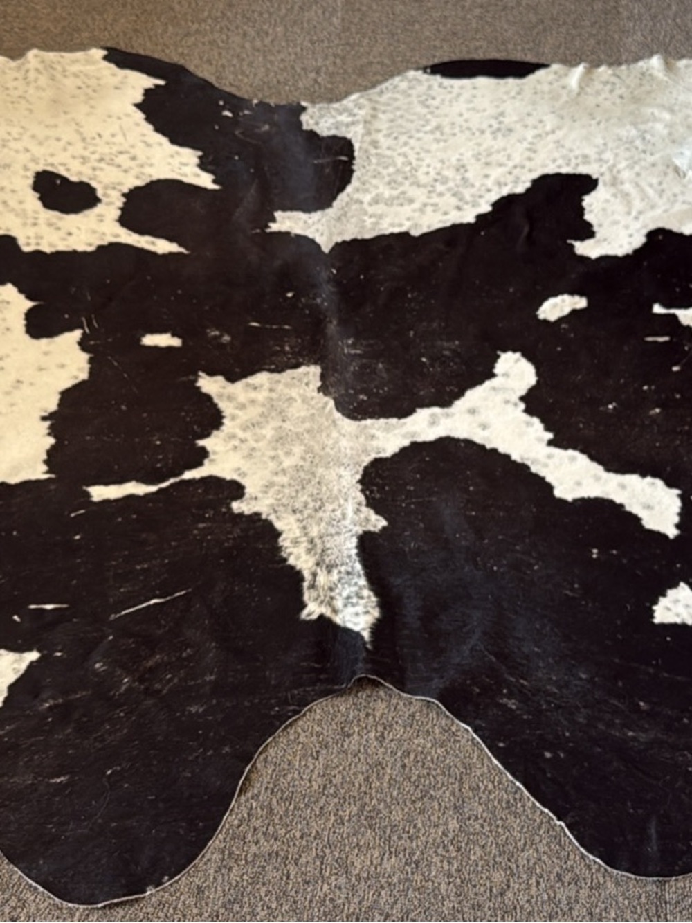 Black and White Cowhide Rug - Home Accents